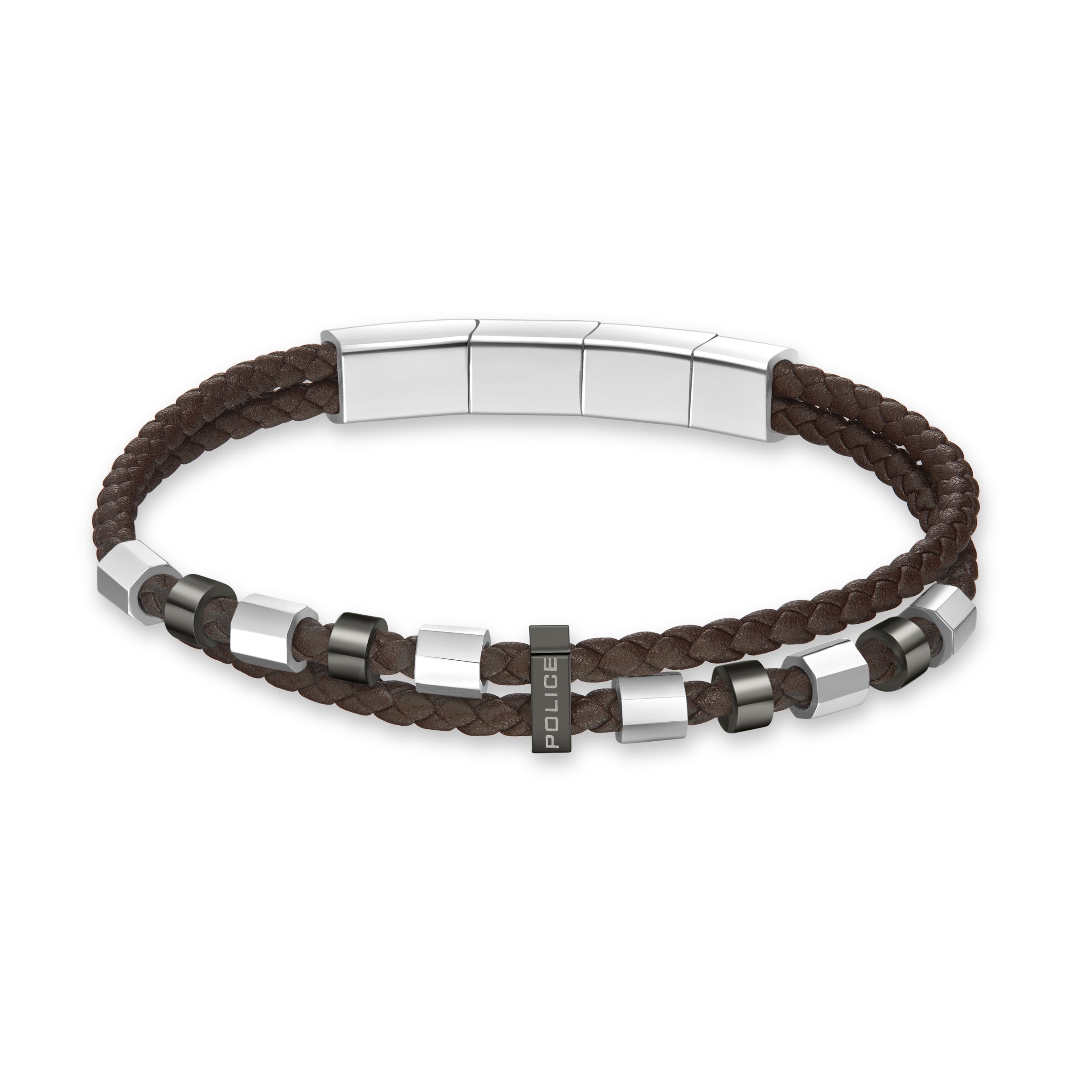 4894816139216 - Herren Armband Leder Braun Silber Edelstahl Armbänder Herren Lederarmband Herren Schmuck Männerarmband Herren Leder