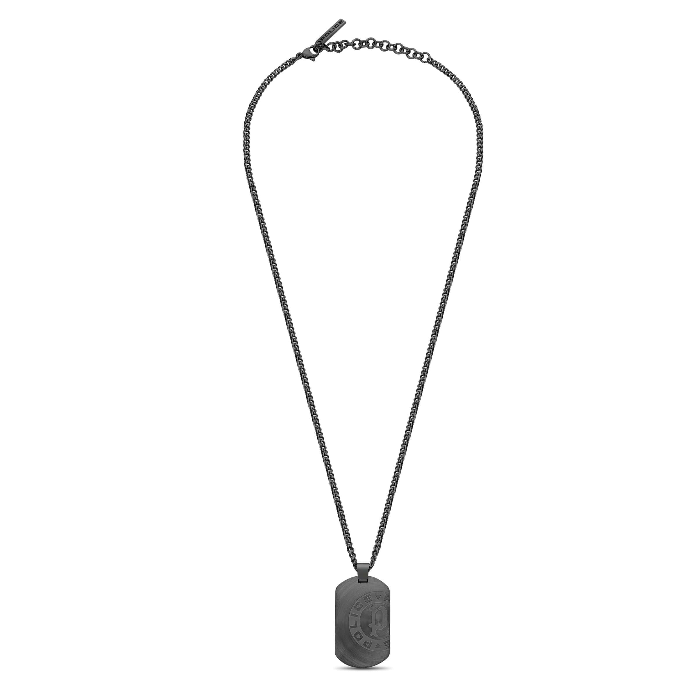 4894816149611 - Herren Kette Halskette Edelstahl Schwarz Anhänger Kette Halskette Herrenkette Halskette Herren Halskette Geschenk