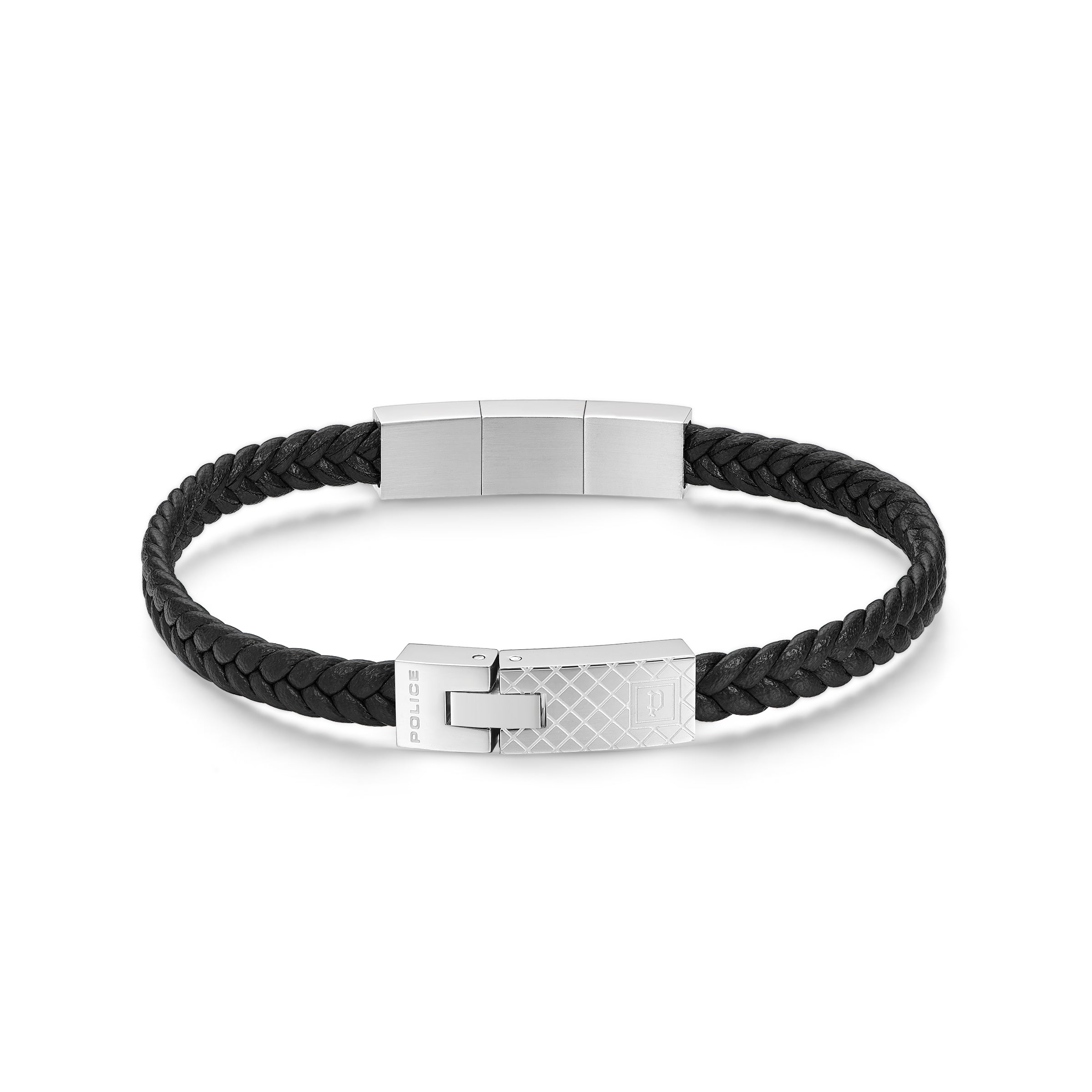 4894816149949 - Herren Armband Leder Schwarz 21cm Edelstahl Herrenarmband Lederarmband Lederband Herren Schmuck Herrenaccessoires