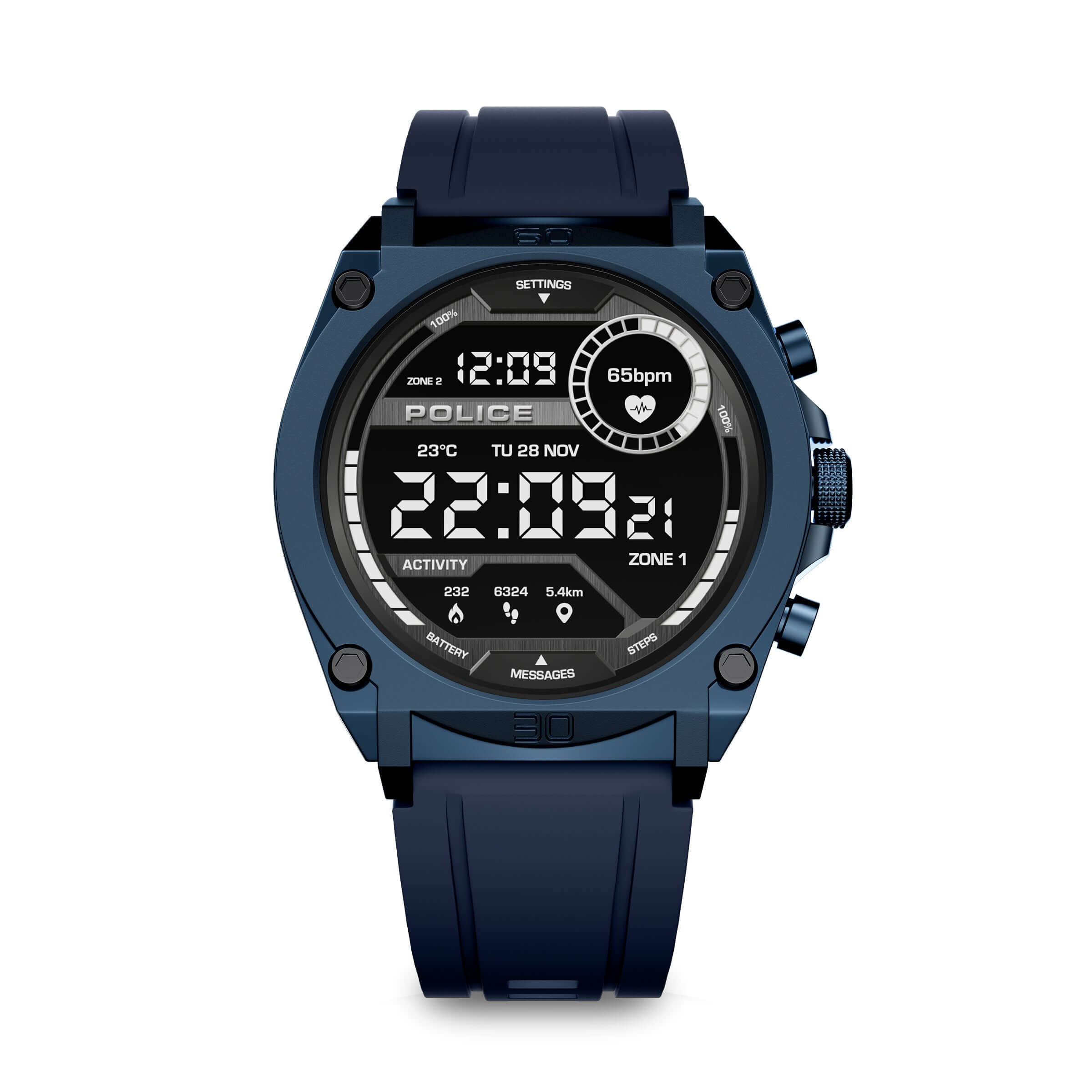 4894816151812 - Herren Smartwatch Smartwatch Uhr Armbanduhr Digitaluhr Fitness Tracker Sportuhr Blau 44mm Silikon 4894816151812 - Herren Smartwatch Smartwatch Uhr Armbanduhr Digitaluhr Fitness Tracker Sportuhr Blau 44mm Silikon