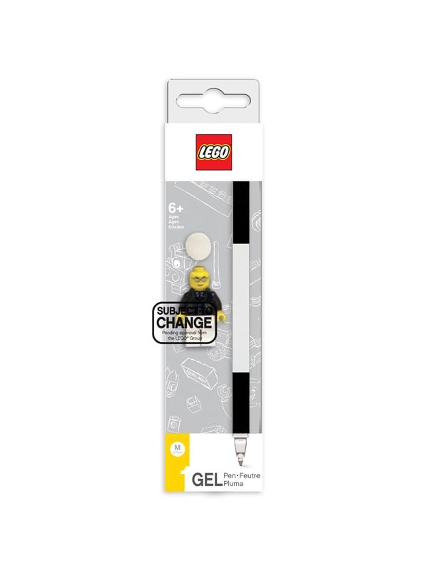 4895028526016 - LEGO Stationery Gel pen 1 pc BLACK packed in colour box with mini figurine