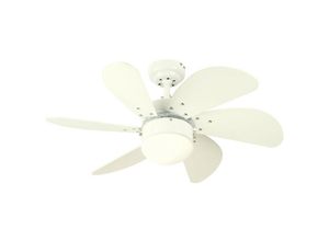 4895105601247 - - Deckenventilator Turbo Swirl Weiß 76 cm mit Licht