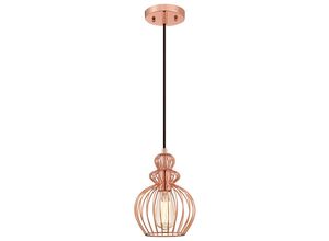 4895105609717 - - Pendelleuchte Käfig Kupfer mit 1 Lampe