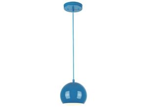 4895105609953 - - Pendelleuchte Hochglanz Blau mit 1 Lampe