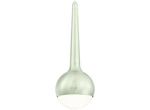 4895105610799 - - Pendelleuchte Nickel   Opalmilchglas mit dimmbarer led