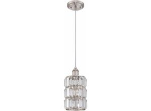 4895105610935 - - Pendelleuchte Sophie Nickel Kristallglas mit 1 Lampe