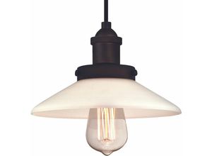 4895105610942 - - Pendelleuchte Abigail Bronze und Milchglas mit 1 Lampe