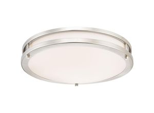 4895105611574 - - Dimmbare led Deckenleuchte Lauderdale 40 cm Nickel