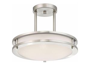 4895105611581 - - Dimmbare led Deckenleuchte Lauderdale 30 cm Nickel