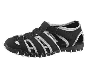 4895109622903 - Große Größen CITY WALK Slipper schwarz-grau Gr37 4895109622903 - Große Größen CITY WALK Slipper schwarz-grau Gr37