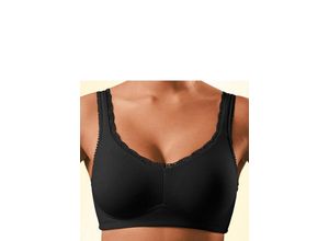 4895143260284 - Große Größen Bügelloser BH schwarz+weiß Gr80D