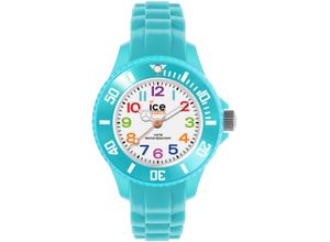 4895164066667 - Quarzuhr ICE-WATCH ICE mini - Extra small 3H Armbanduhren blau (türkis) Kinder Armbanduhr Kinderuhr Lernuhr Geburtstag Schulanfang Geschenkidee