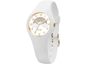 4895164098712 - Quarzuhr ICE-WATCH ICE fantasia - Rainbow Extra small 3H Armbanduhren weiß Kinder Armbanduhr Kinderuhr Mädchen Regenbogen Schulanfang Geschenkidee