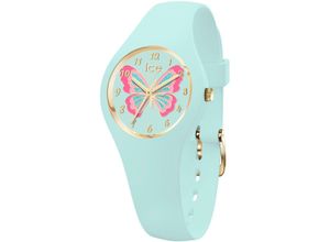 4895173317965 - Quarzuhr ICE-WATCH ICE fantasia - Butterfly Extra small 3H Armbanduhren blau (hellblau) Kinder Armbanduhr Kinderuhr Mädchenuhr Schmetterling Schulanfang