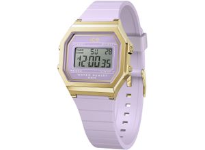 4895173318306 - Chronograph ICE-WATCH ICE digit retro - Small Armbanduhren lila (lavendel) Damen Quarzuhren Quarzuhr Armbanduhr Damenuhr Datum digital Silikonarmband