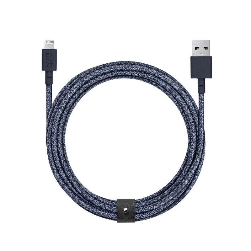 4895200436614 - BELT-L-IND-3-NP Belt Cable USB-A to Lightning 3m Indigo Blue BELT-L-IND-3-NP 4895200436614