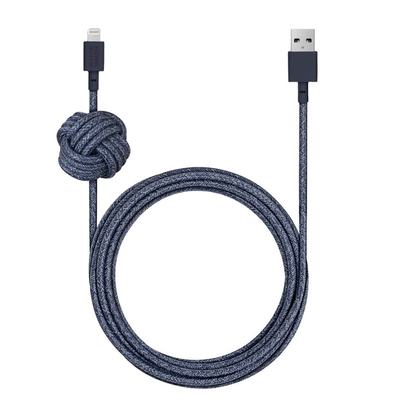 4895200436782 - NCABLE-L-IND-NP Night Cable USB-A to Lightning 3m Indigo 