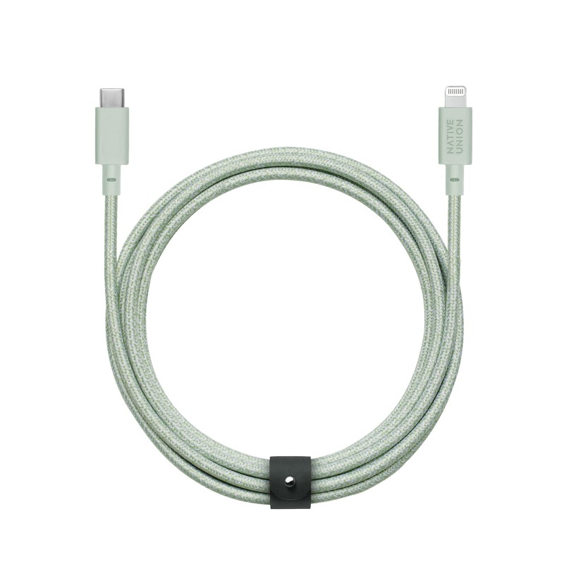 4895200441878 - BELT-CL-GRN-3-NP Belt Cable USB-C to Lightning 3m Sage BELT-CL-GRN-3-NP 4895200441878