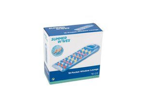 4895215115191 - Luftmatratze 18-Pocket Lounge mit Sichtfenster - Blau - Summer Waves