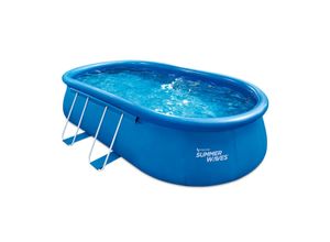 4895215117607 - Aufblasbarer Pool Quick Set blau 549 x 345 x 107 cm