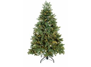 4895215153810 - - künstlicher Weihnachtsbaum Roswell Kiefer grün 150 cm mit Lichterkette