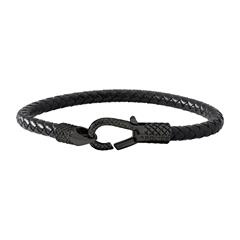 4895220913119 - Herrenarmband Niland aus Leder und Edelstahl schwarz