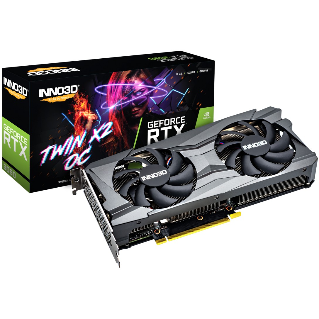 4895223102084 - Inno 3D Grafikkarte Nvidia GeForce RTX 3060 12 GB GDDR6-RAM PCIe 40 x16 HDMI® DisplayPort