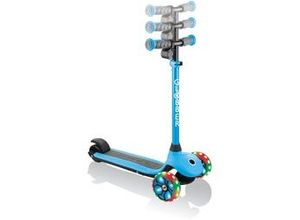 4895224406013 - E-Scooter Kinder One K-Emotion Plus hellblau mit Leuchtrollen