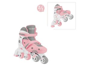 4895224410652 - GLOBBER LEARNING SKATES 2in1 pastellrosa Gr 26-29