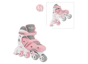 4895224410973 - GLOBBER LEARNING SKATES 2in1 pastellrosa Gr 30-33