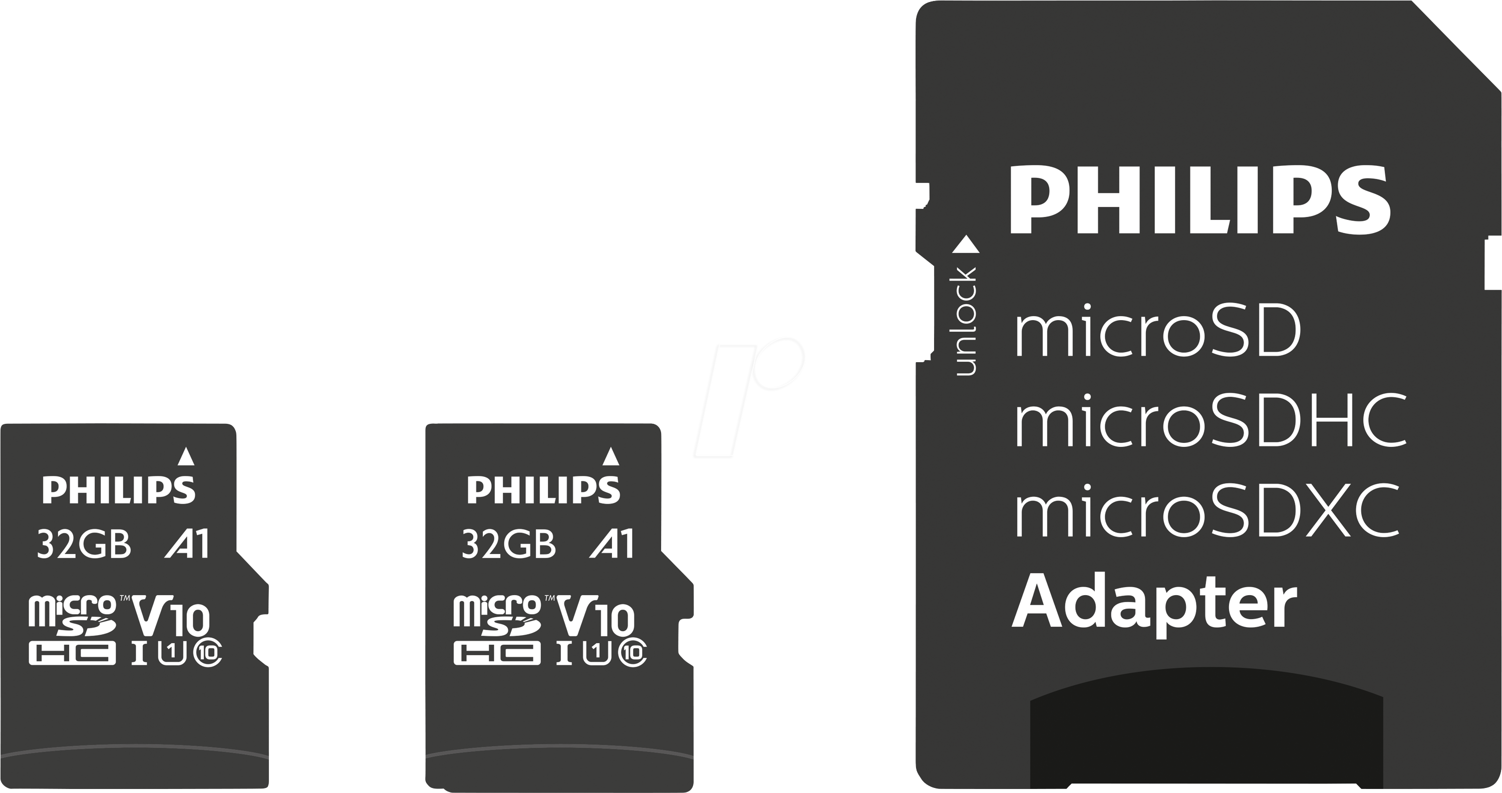4895229129320 - PHI FM32MP45D - microSDHC-Card 32GB Class 10 incl Adapter UHS-I U1