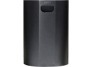 4895238700817 - Wandabfallbehälter halb-rund Stahl grau 20 l HxB 495 x 350 mm