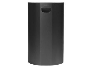 4895238700824 - Wandabfallbehälter halb-rund Stahl grau 40 l HxB 660 x 400 mm