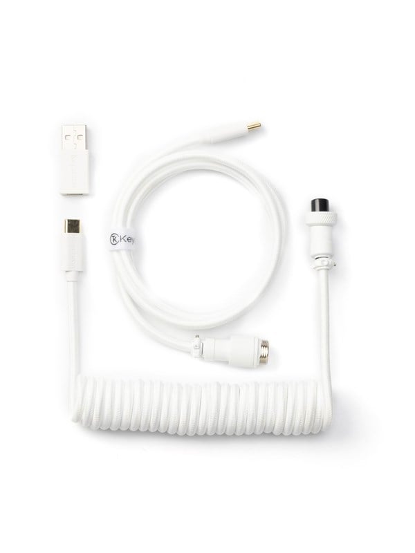 4895248813224 - Coiled Aviator USB-C Cable Straight - Black - Upgrade-Zubehör - Weiss