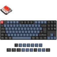 4895248839217 - Keychron K1 Pro Gaming-Tastatur - schwarz blaugrau DE-Layout Gateron Low Profile 20 Mechanical Red Hot-Swap Aluminiumrahmen RGB (K1P-H1-DE)