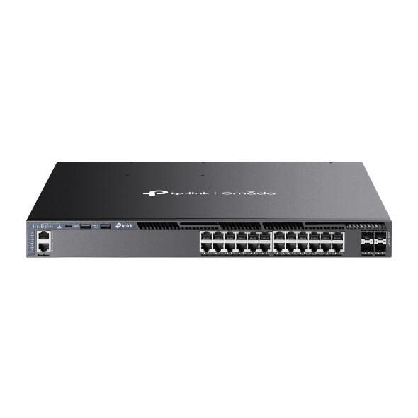 4895252501438 - Omada SG6428XHP 24-Port Gigabit stapelbarer L3 Managed PoE+ Switch mit 4 10G-Steckplätzen