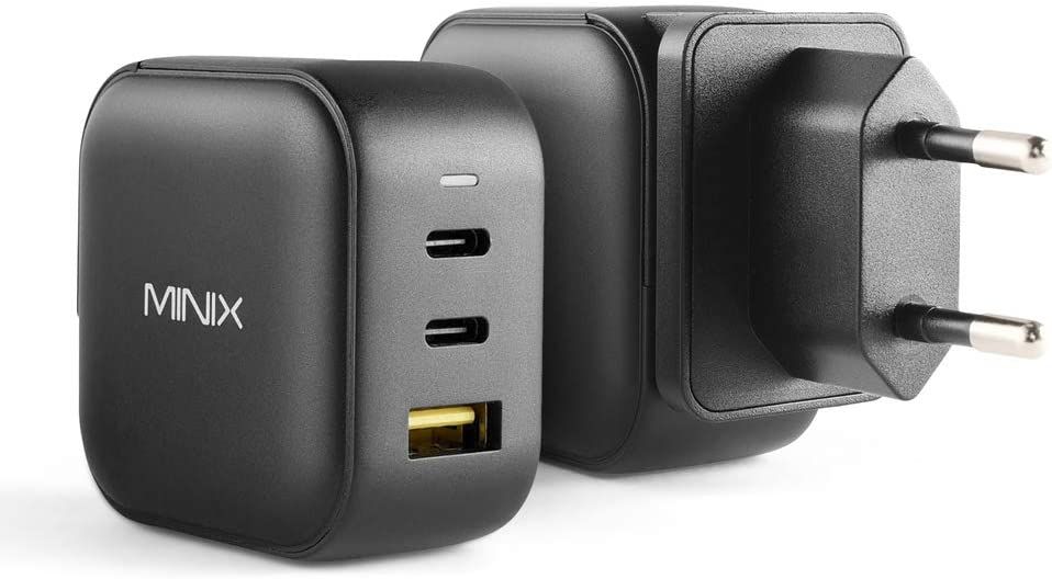 4897016419904 - MINIX NEO P1 66W Turbo 3-Port GaN Ladegerät USB-C USB-A