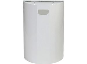 4897020627050 - Wandabfallbehälter halb-rund Stahl weiß 20 l HxB 495 x 350 mm