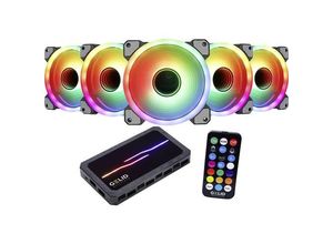 4897025783522 - Gelid Amber 8 PRO Bundle (5 x Stella Infinity ARGB Fan 120 mm) PC Lüftersteuerung (B x H x T) 130 x 17 x 76 mm inkl RGB-Beleuchtungssteuerung inkl