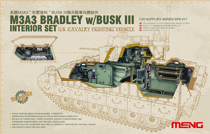 4897038550579 - Meng 910579 - 1 35 Bradley M3A3 mit BUSK III Inneneinrichtung