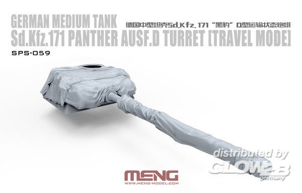 4897038551927 - German Medium Tank SdKfz171 Panther AusfD Turret (Travel Mode) (RESIN)