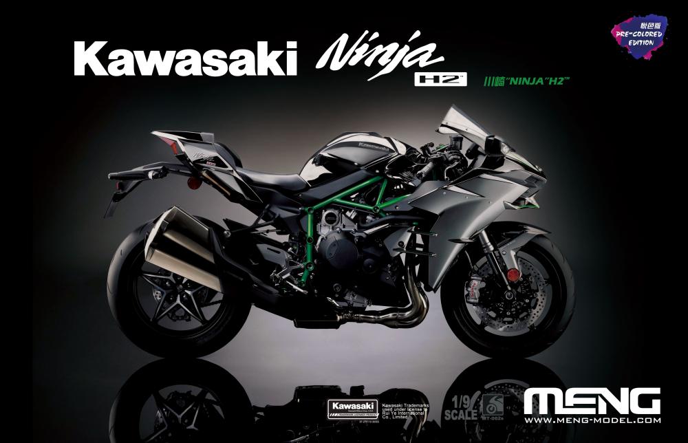 4897038552658 - Meng 912658 - 1 9 Kawasaki Ninja H2 bemalt 4897038552658 - Meng 912658 - 1 9 Kawasaki Ninja H2 bemalt
