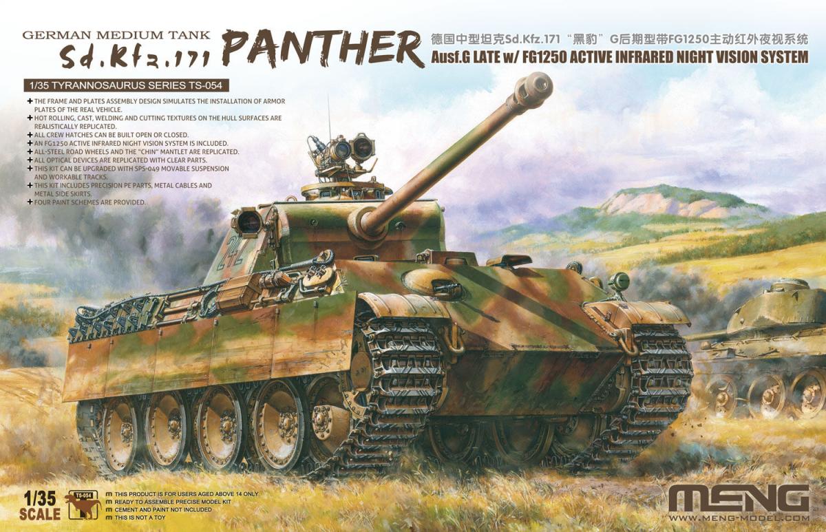 4897038553655 - German Medium Tank SdKfz171 Panther AusG Late w FG1250 Active Infrarot Night Vision