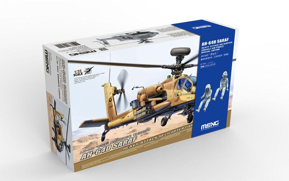 4897038553952 - AH-64D Saraf Heavy Attack Helicopter (Israeli Air Force) - Special Edition (incl Two Resin figures)