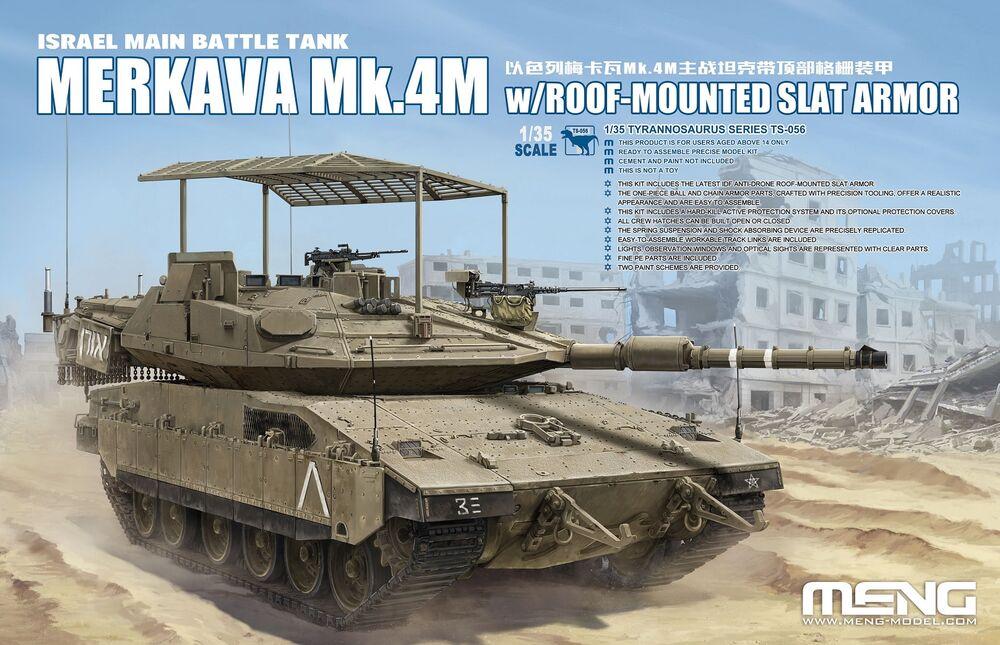 4897038554041 - Israel Main Battle Tank Merkava Mk4M w Roof-Mounted Slat Armor