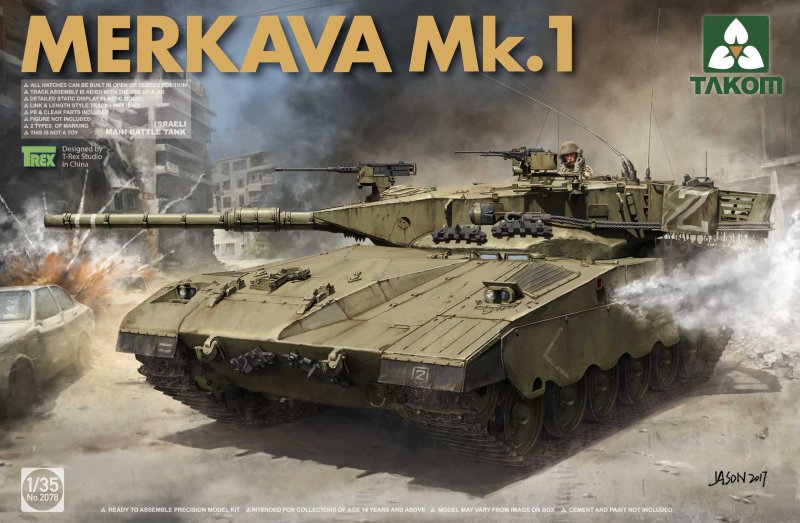 4897051421016 - Takom TAK2078 - Israeli Main Battle Tank Merkava 1 in 135