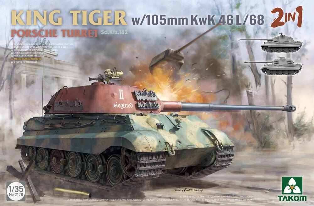 4897051422860 - King Tiger w 105mm KwK 46L 68 2 in 1