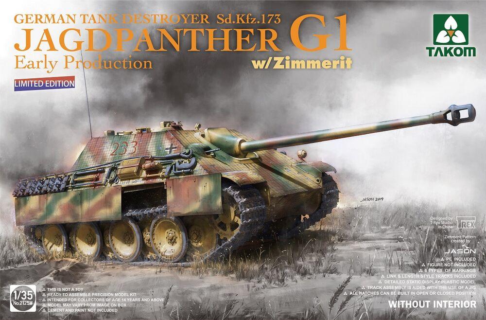 4897051422891 - German Tank Destroyer SdKfz173 Jagdpanther G1 Early Production w Zimmerit (Limited edition)