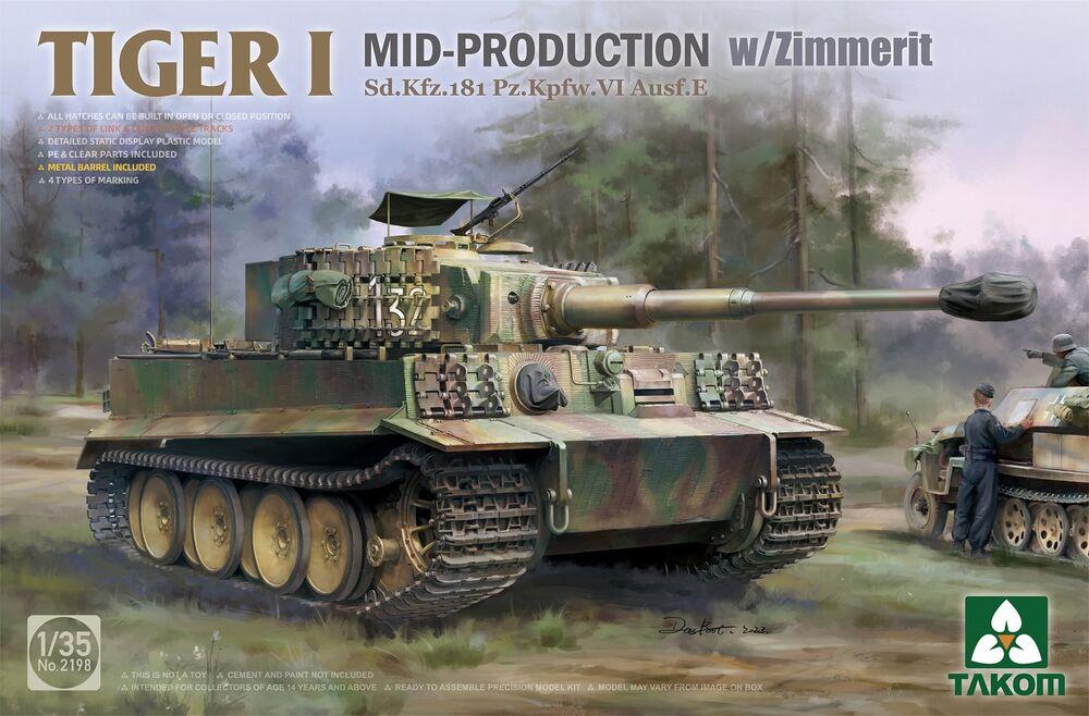 4897051422938 - Tiger I Mid-Production w Zimmerit SdKfz181 PzKpfwVI AusfE