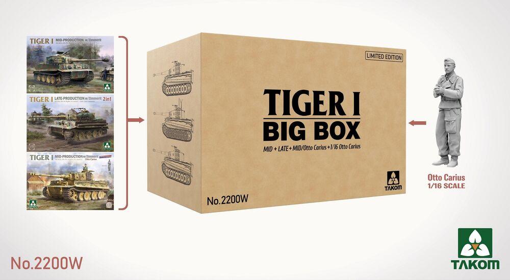 4897051422976 - Tiger I Big Box Mid+Late+Mid Otto Carius + 1 16 Otto Carius (Limited edition)